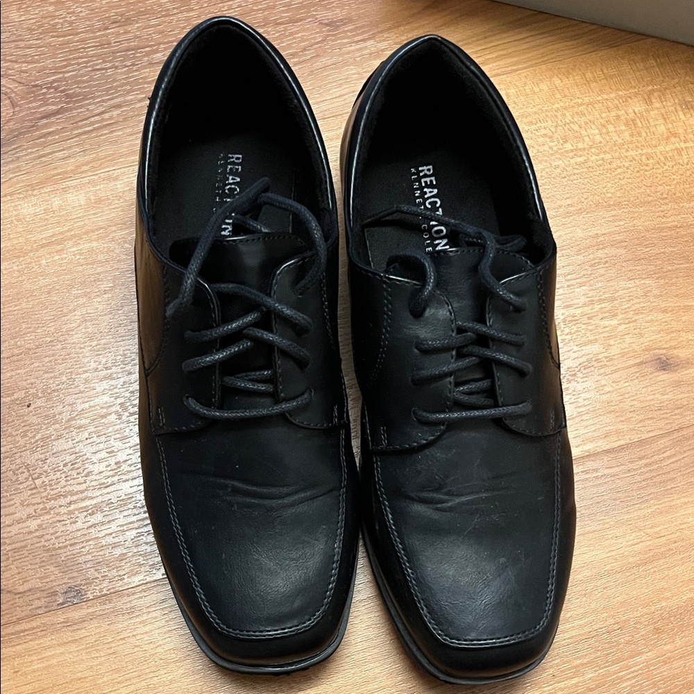 Kenneth Cole Black Leather Oxfords